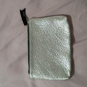 Silver Textured Women's Clutch